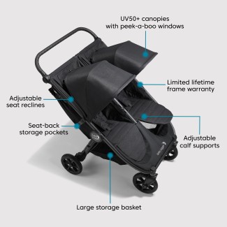  Baby Jogger City Mini GT2 All-Terrain Double Stroller, 53%  Metal, 47% Plastic, Pike : Baby